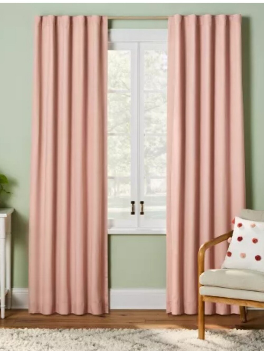 Pink/Red Blackout Curtains Cottagecore Ralph Lauren Inspired